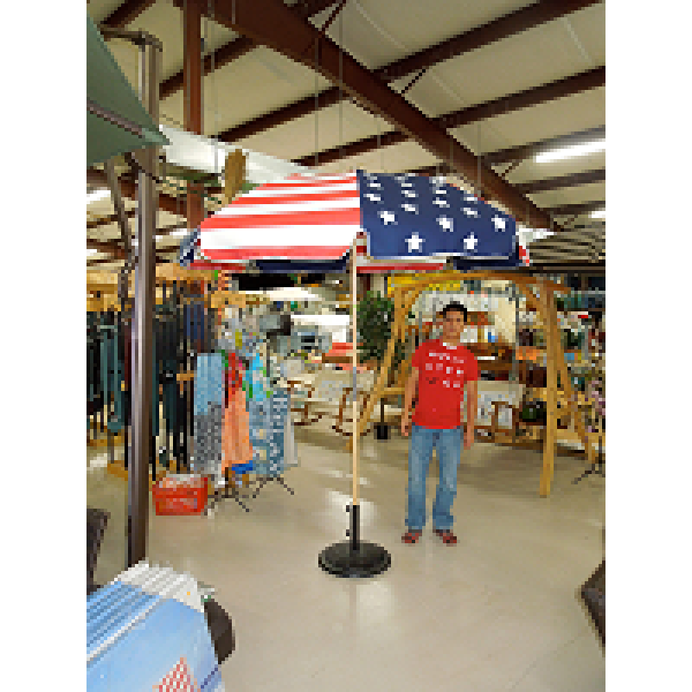 American Flag Umbrella with Fiberglass Ribs Patio Umbrella Store
